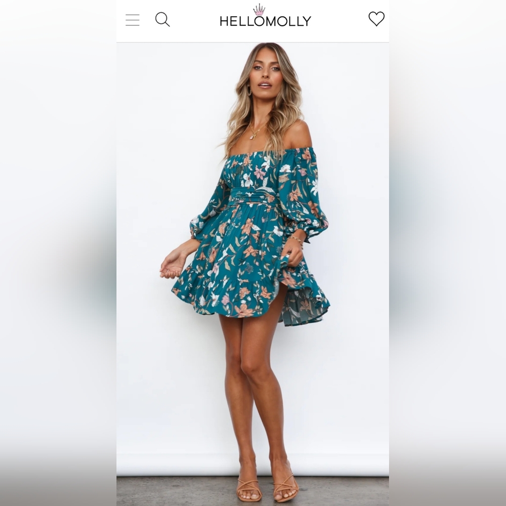 Hello Molly Dinner Party Dress Forest Green
